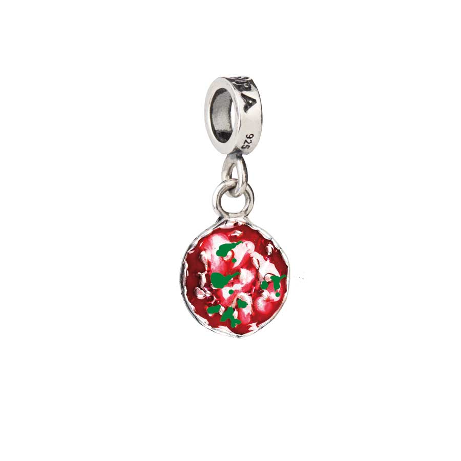 Naples, Pizza Margherita. Your Tedora Charm enamelled silver | Beads Beading