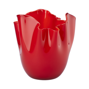 Fazzoletto Opalino Vase - Red