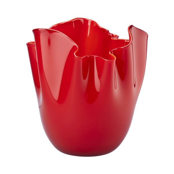 Fazzoletto Opalino Vase - Red
