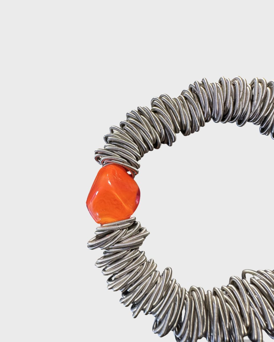 Maratea - Design bracelet in blown Murano glass and steel - Image 38