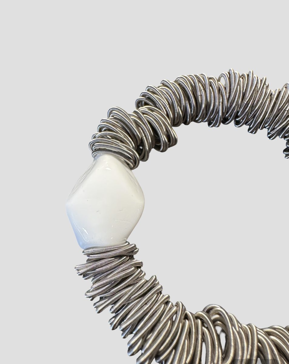 Maratea - Design bracelet in blown Murano glass and steel - Image 35