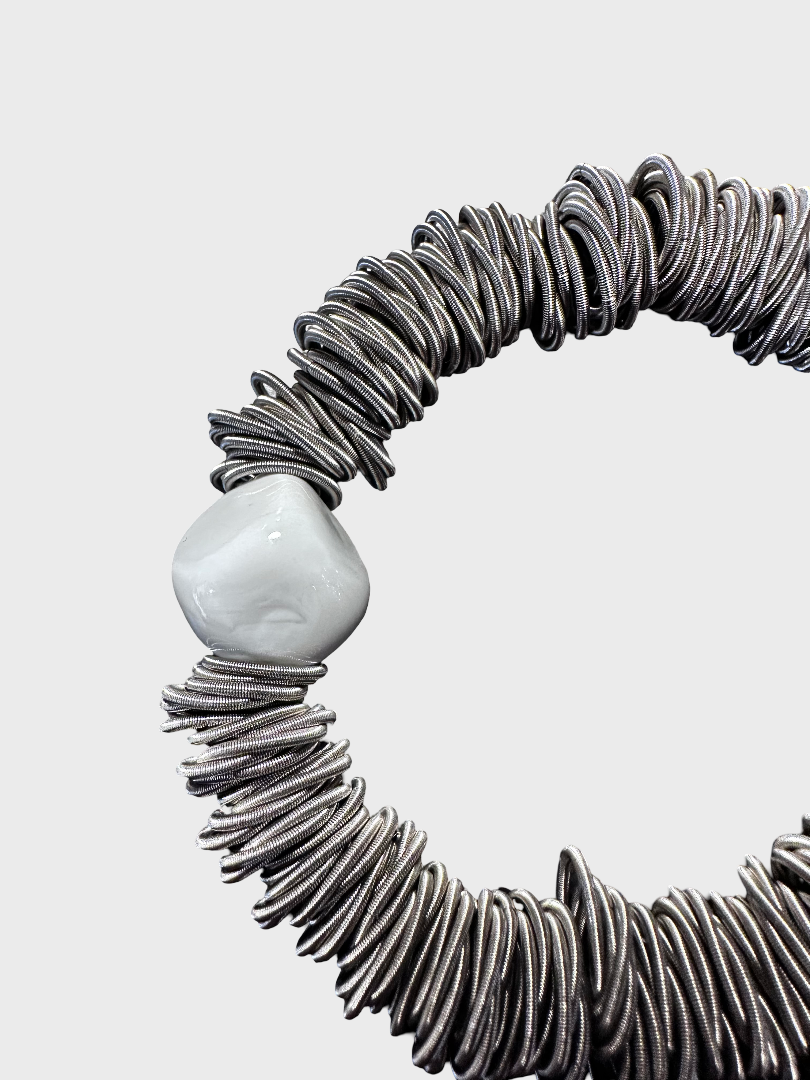 Maratea - Design bracelet in blown Murano glass and steel - Image 20