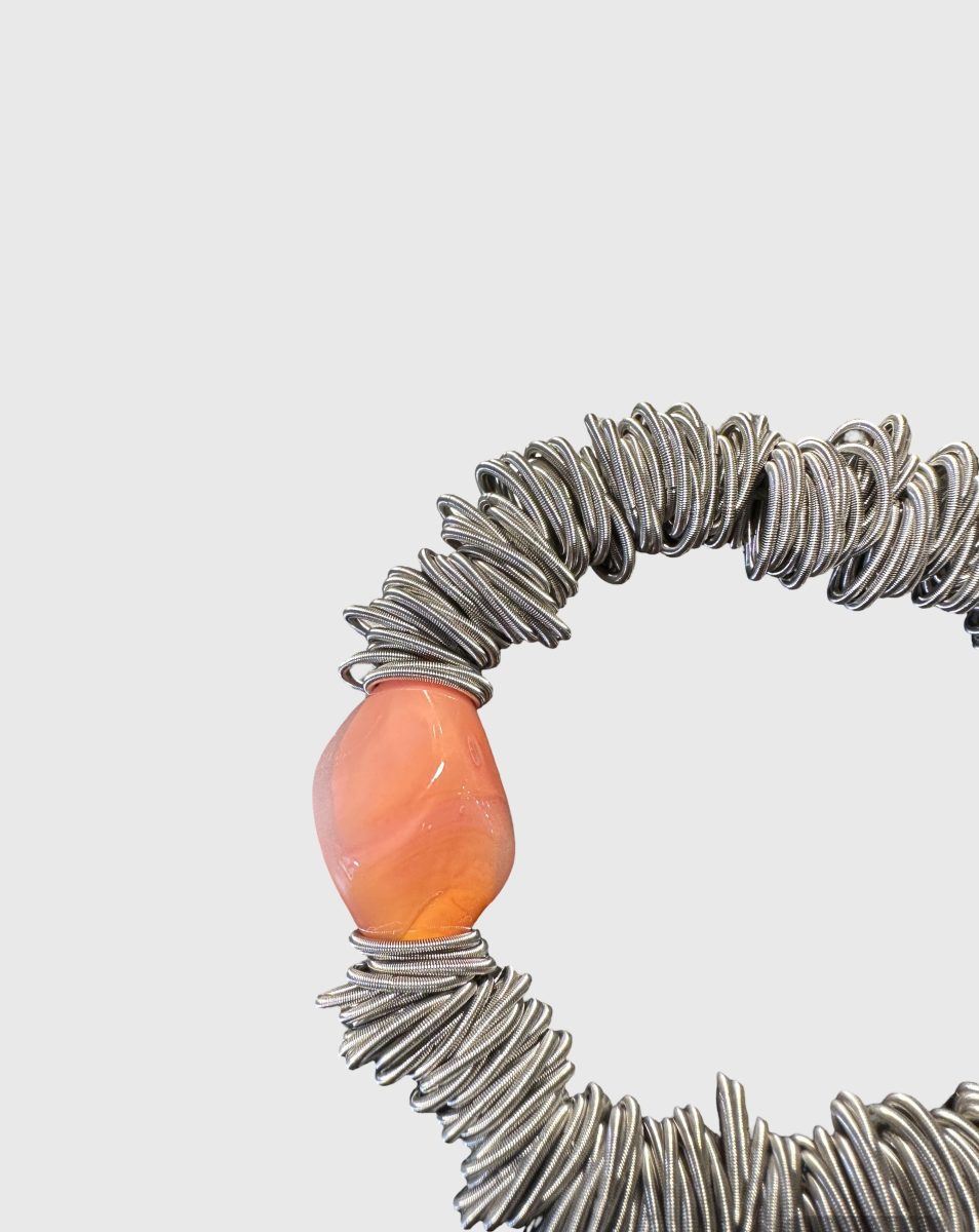 Maratea - Design bracelet in blown Murano glass and steel - Image 28
