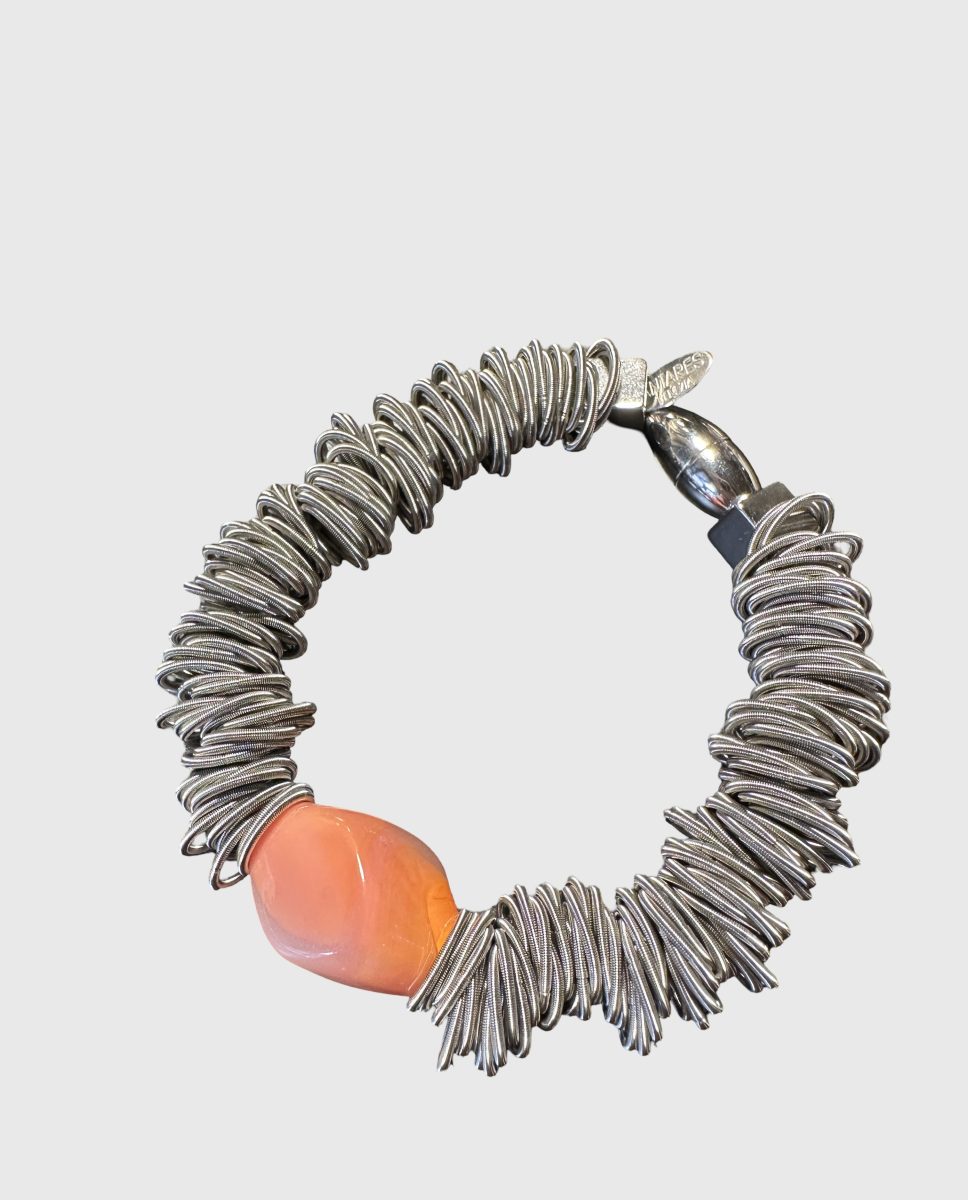 Maratea - Design bracelet in blown Murano glass and steel - Image 27
