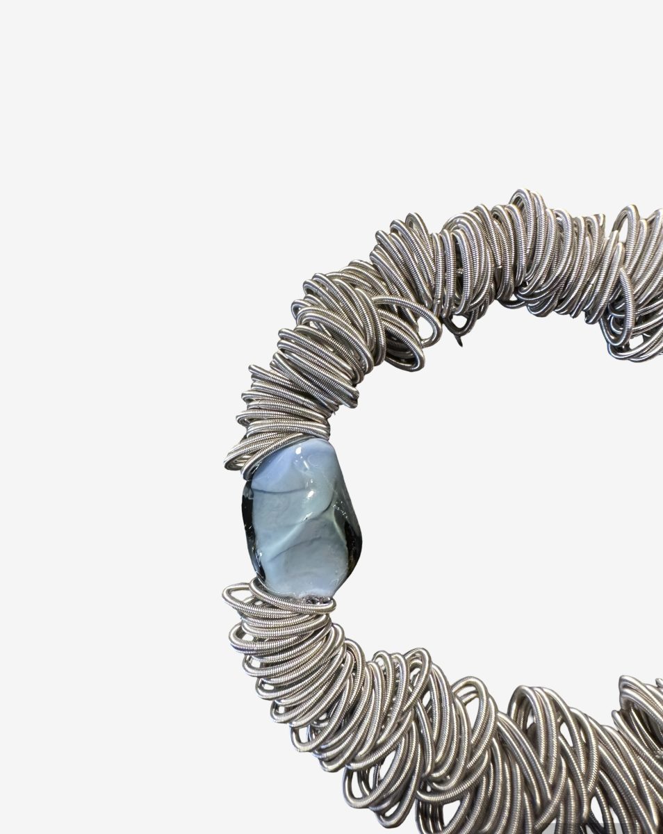 Maratea - Design bracelet in blown Murano glass and steel - Image 24
