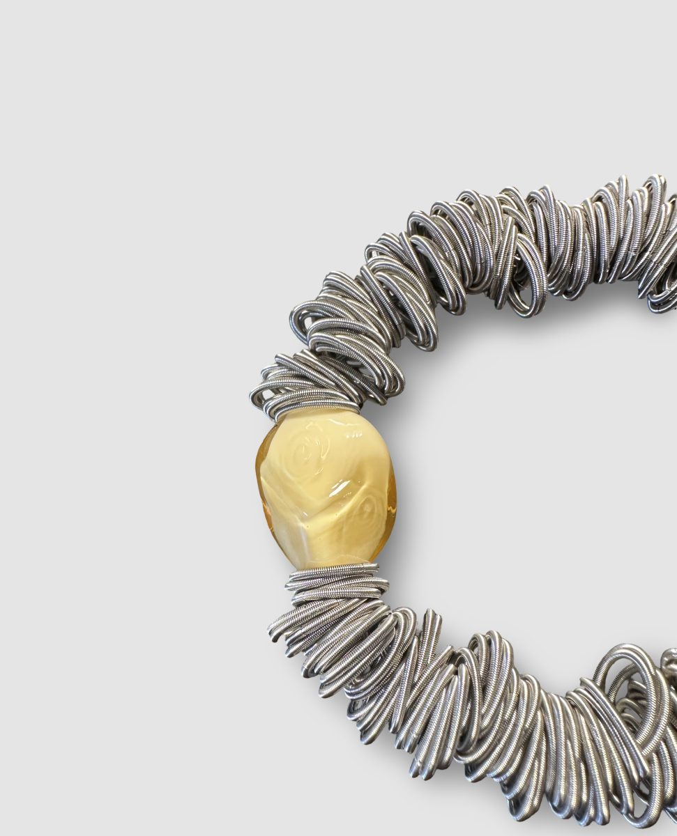 Maratea - Design bracelet in blown Murano glass and steel - Image 22