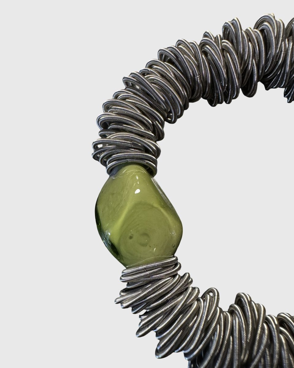 Maratea - Design bracelet in blown Murano glass and steel - Image 30