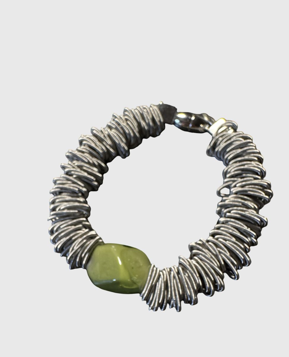 Maratea - Design bracelet in blown Murano glass and steel - Image 29